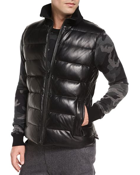 michael kors black suit vest|Michael Kors puffer vest men's.